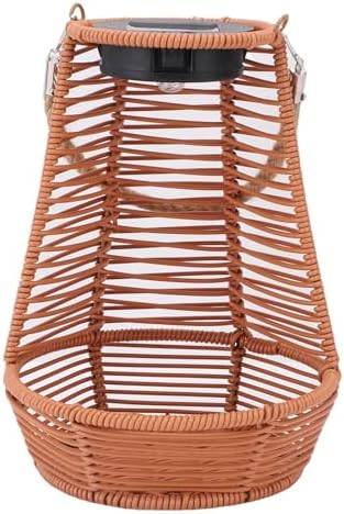 MAVIS LAVEN Garden Solar Light, Rattan Weave with Solar Lantern, Weatherproof and Efficient, Ideal for Outdoor Terraces and Balconies (Brown) - Image 6