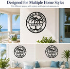 Custom Metal Sign with Palm Tree, Personalized Metal Sign, Outdoor Palm Tree Signs, Custom Coconut Tree Wall Art - Image 4