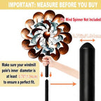 Heavy Duty Wind Spinner Replacement Pole, 48"/72" Adjustable, 5-Prong Base - Image 6