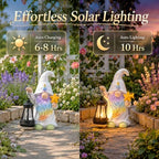 Solar Garden Gnome Statue : Unicorn Outdoor Lantern Decor - Image 4