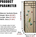 ARCVOX Home Garden Pedestal Stand Lotus Pattern, Synthetic Resin Asian Temple Pillar, Doorway Porch Plant Stand, Traditional Pillar Sculpture Statue (Color : Lotus, Size : Size L) - Image 6