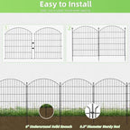 Decorative Garden Fence, 32in (H) x 24ft(L) No Dig Fence - Image 3