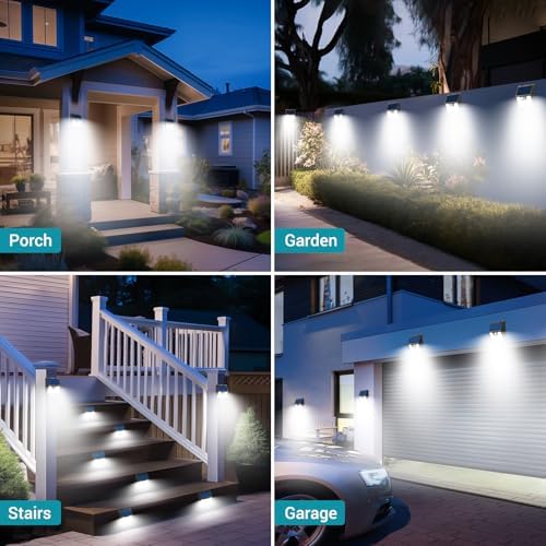 Peasur Solar Lights Outdoor [10 Pack], Solar Motion Sensor Outdoor Lights, Security Light 3 Working Modes, Waterproof for Outside Garden Yard Fence - Image 6