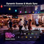 NEEWER 48ft Outdoor String Lights, App Control Smart AI RGBW Hanging, NR01 - Image 3