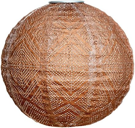 Allsop Soji Stella Market - 12" Handmade LED Outdoor Solar Lantern - Copper by Allsop