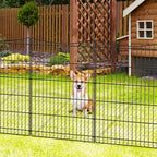INJOPEXI Decorative Garden Fence 6 Panels 13ft(L)×36in(H) Garden Fences with 6 Panels Rustproof Metal Wire No Dig Temporary Animal Barrier Fencing Outdoor Dog Fence for Yard Patio - Without Gate - Image 5