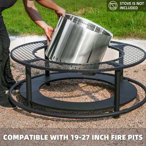 50 Inch Fire Pit Surround Tabletop for Solo Stove Yukon/Bonfire Accessories - Image 5