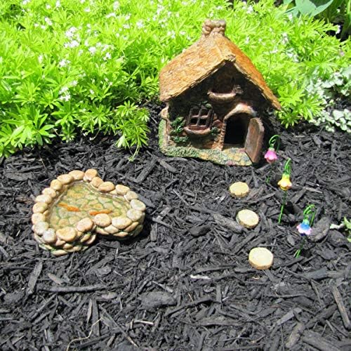 TG,LLC Treasure Gurus Miniature Fairy Garden Stone Rock Koi Fish Pond Landscape Ornament Dollhouse Outdoor Decor - Image 4