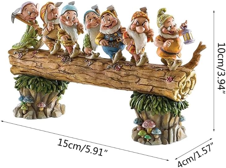 Seven Dwarfs Garden Statues,Fairy Garden Gnome Statues, Handmade Outdoor Garden Gnome Resin Crafts Kit，Garden Figurines for Outdoor Home Yard Decor Gift - Image 2