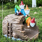 Decorative Gutter Downspout Extensions Statue,3" x 4" Downspout Extension Sculpture,Gnomes Decorative Rain Gutter Downspout Extension Figurine Decor Sculpture for Lawn Yard - Image 6