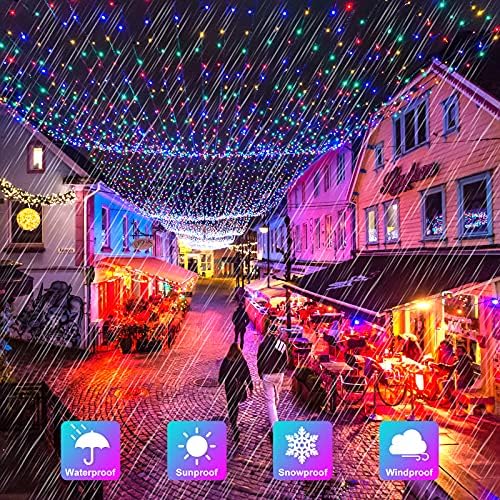 4-Pack Solar Fairy Lights Outdoor, Extra-long 288FT 801LED String Lights - Image 6