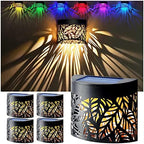 DenicMic Solar Wall Lights Outdoor 4 Pack Fence Solar Lights Led by Denicmic