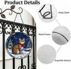 Stained Glass Window Hanging Manx Cat Suncatcher Gifts for Wife 9.8" - Image 3