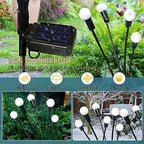 Solar Garden Lights Outdoor, 4 Pack 40 LED Solar Firefly Lights Waterproof, Sway by Wind, Swaying Light for Yard Patio Backyard Garden Planter Flower Bed Pathway Outdoor Decoration (Warm White) - Image 4