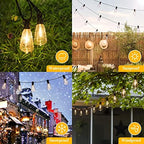 Brightever 100FT Outdoor String Lights 52 Bulbs, Waterproof Patio Lights - Image 5