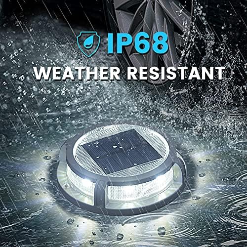 SIEDiNLAR Solar Deck Lights Outdoor 2-Mode 16 LED 16 Pack White/Warm Light - Image 5