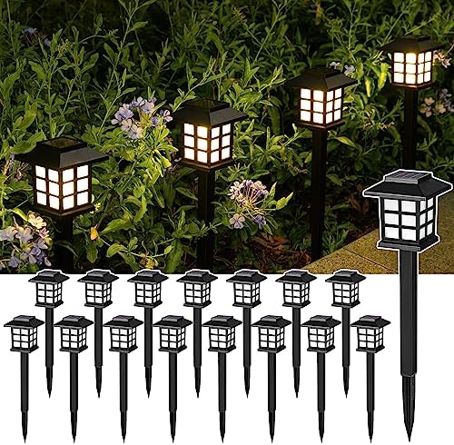 SOLPEX Solar Lights Outdoor Pathway Walkway Garden Solar Light Outside 16Pc by Solpex