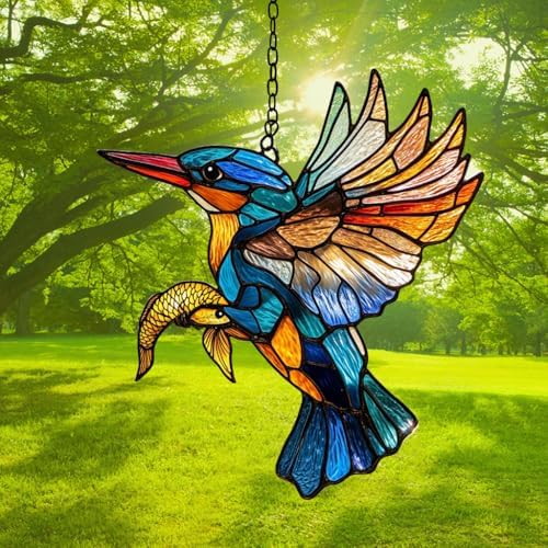 Kingfisher Acrylic Suncatcher - Image 3