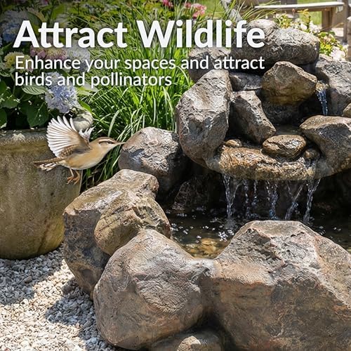 Sunnydaze 18" Rocky Ravine Electric Water Fountain with Submersible Pump - Image 5