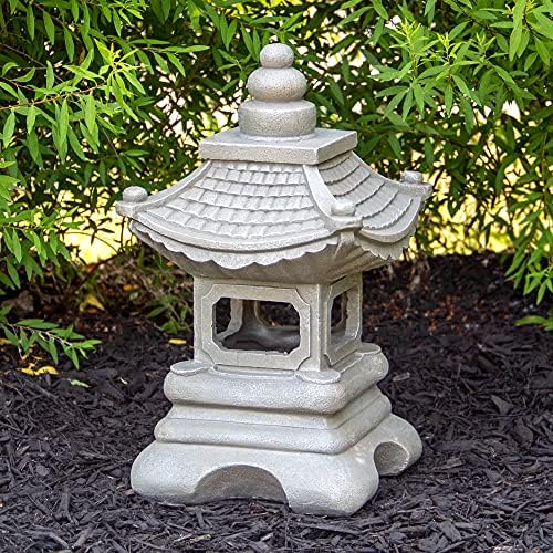 Northlight 13.5" Dark Gray Pagoda Outdoor Garden Statue - Image 2