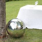 Balsa Circle 20 in Silver Stainless Steel Globe Gazing Reflective Mirror Balls Outdoor Garden Decor Centerpieces Wedding Party Events Reception Home Decorations Modern Ornaments Landscaping Accents - Image 7