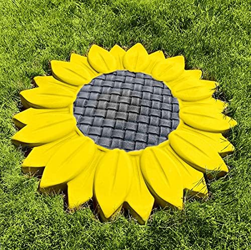 AUTUMN Sunflower Large Durable Stepping Stone Mold - Concrete Cement DIY Stones for Garden Walkway - Flower Statue Decor - Made in USA - Image 5