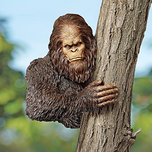 Design Toscano DB583078 Bigfoot The Bashful Yeti Indoor/Outdoor Garden Tree Sculpture, 15 Inches Wide, 12 Inches Deep, 15 Inches High, Handcast Polyresin, Full Color Finish - Image 6