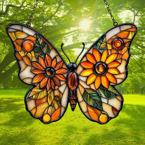 Sunflower of Hope Monarch Acrylic Suncatcher - Image 3