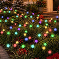 Solar Christmas Lights, 8 Pcs 80LED Firefly Solar Christmas Decor Outdoor by PATIOPIA
