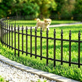 Thealyn 18" H x 22" W Decorative Metal Garden Border Fence, 10 Panels, 18Ft by ThealynGardens