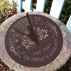 Personalized Butterfly sundials for the garden, Welcome to our Secret Garden Signs,Grow with love Flowers Garden Yard signs,Gardening Gifts for women,Gift Gardener Gift for Mom/Nana Mother's Day Gift - Image 3