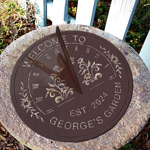 Personalized Butterfly sundials for the garden, Welcome to our Secret Garden Signs,Grow with love Flowers Garden Yard signs,Gardening Gifts for women,Gift Gardener Gift for Mom/Nana Mother's Day Gift - Image 3