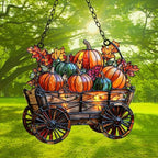 Pumpkin Harvest Autumn Fall Acrylic Suncatcher - Image 3