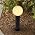 23.6" Outdoor Post Light, Modern Outside Bollard Light with Opal Glass Globe, Black Aluminum Pathway Lamp Post Light for Walkway Driveway Patio Garden, Hardwired, E26 Bulb Not Included - Image 7
