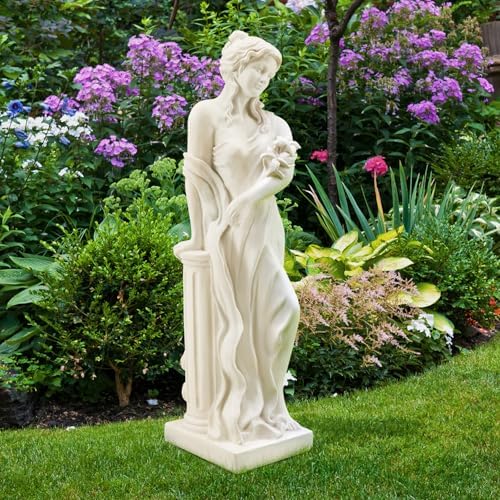 51" Nymph Garden Statue, Roman Goddess Sculpture for Outdoor Decor - Image 5