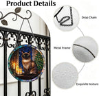 Stained Glass Window Hanging Burmese Cat Suncatcher Gifts for Niece 11.8" - Image 3