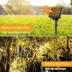 4-Pack Solar Fairy Lights Outdoor, Extra-long 288FT 800LED String Lights - Image 3