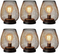 NEEDOMO 6 Pack Battery Operated Lamp Outdoor Table Lantern, LED Table Lantern with Timer Mode, Vintage Decorative Lights Cordless Lamp Indoor Outdoor Patio Bedroom Living Room with LED Bulb by NEEDOMO-LightUpYourSpace