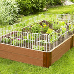 Animal Barrier Fence, 30 Pcs Upgrade 1.26 in Gap Decorative Fences No Dig Fence for Rabbits and Dog Ground Defense, Rustproof Metal Wire Garden Edging Border for Outdoor, Yard, White - Image 2
