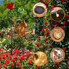 Solar Watering Can Lights | Outdoor Waterproof Lighting Decorations | Bird Watering Can Shape Landscaping Lights,for Yard Lawn Patio Porch Pathway Walking Landscaping - Image 3