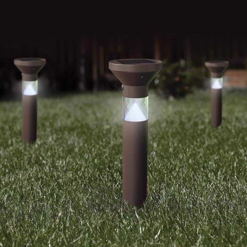 Feit Electric OneSync Oil Rubbed Bronze Bronze Solar Powered 40 W LED Bollard Light 1 pk - Image 5