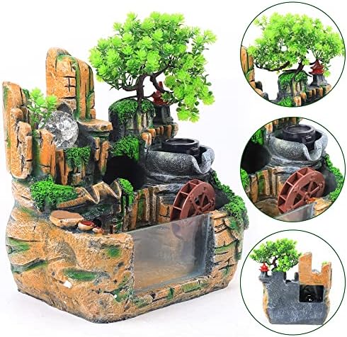 Waterfall Fountain Tabletop | Indoor Fountains Office Tabletop (11.8 * 7.87 * 11.8 inches) - Image 2
