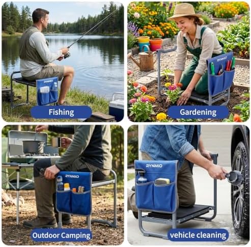 Garden Kneeler and Seat Heavy Duty Wider Thicker Kneeling Pad Stool Blue - Image 6