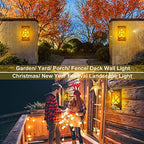 Solar Flame Lights Outdoor, Fire Effect Wall Lanterns, 6 Pack - Image 6