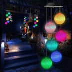 Hummingbird Solar Wind Chimes for Outside - Color Changing LED Outdoor Solar Lights Waterproof Windchimes, Home Garden Patio Yard Porch Decoration (Bead) by WCLC