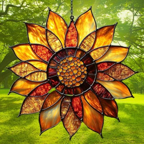 Sunflower Mosaic Style Acrylic Suncatcher - Image 3