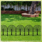Yaocom 6 Pack Tree of Life Garden Fence 16.5" H x 11.8" W Metal Border - Image 4