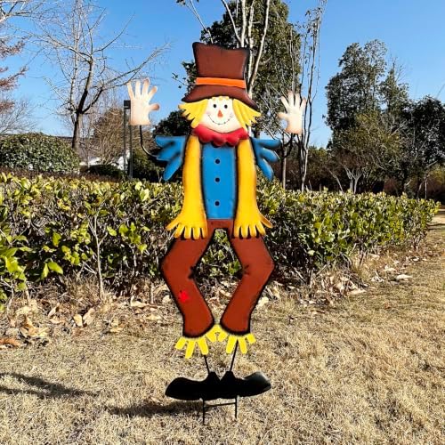 Fall Yard Stakes Sign Decorative Scarecrow Garden Stake Fall Decor Outdoor - Image 5