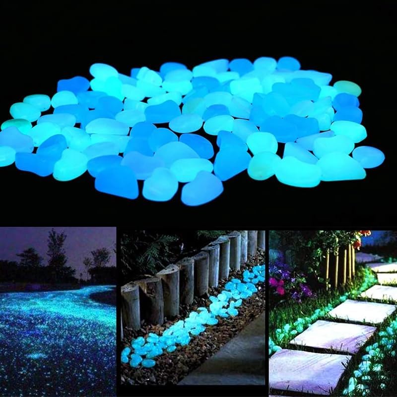 Luminous Stones for Garden & Home Decoration - 1000pcs Garden Pebbles, Small Luminous Pebbles Aquariums Rocks, for Landscaping for Fish Tank Lawn Yard Garden Walkway Plant Pots (2000 PCS) - Image 3
