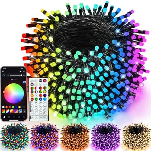 Smart Color Changing Halloween Christmas Lights 132 FT 400 LED App Remote by Halloween